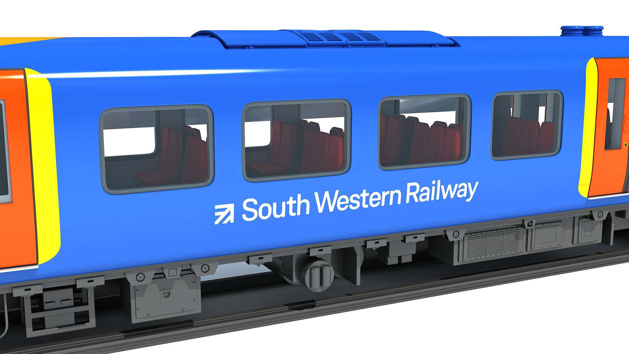 British South West Rail Class 450 3D model_11
