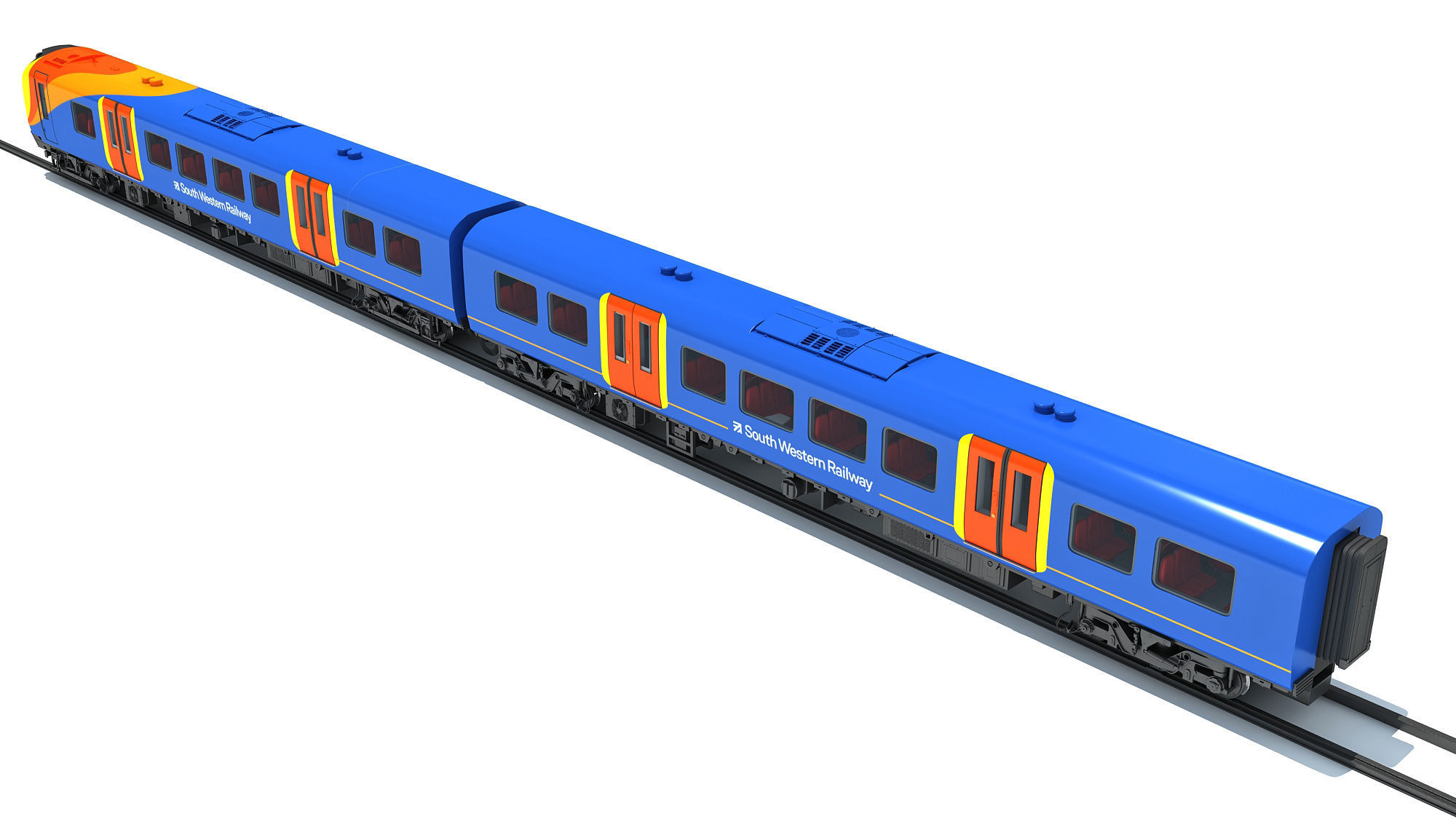 British South West Rail Class 450 3D model_4