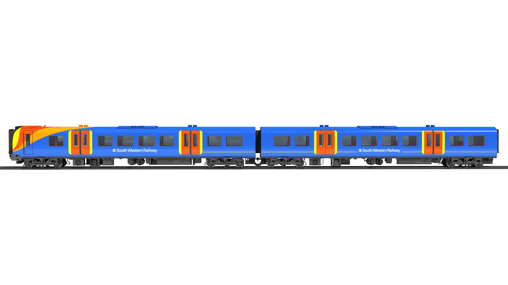 British South West Rail Class 450 3D model_2