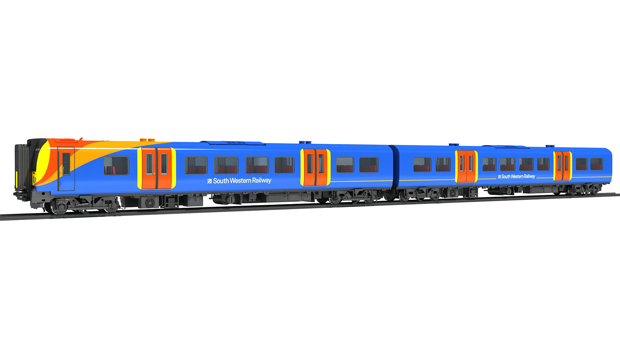 British South West Rail Class 450 3D model_1