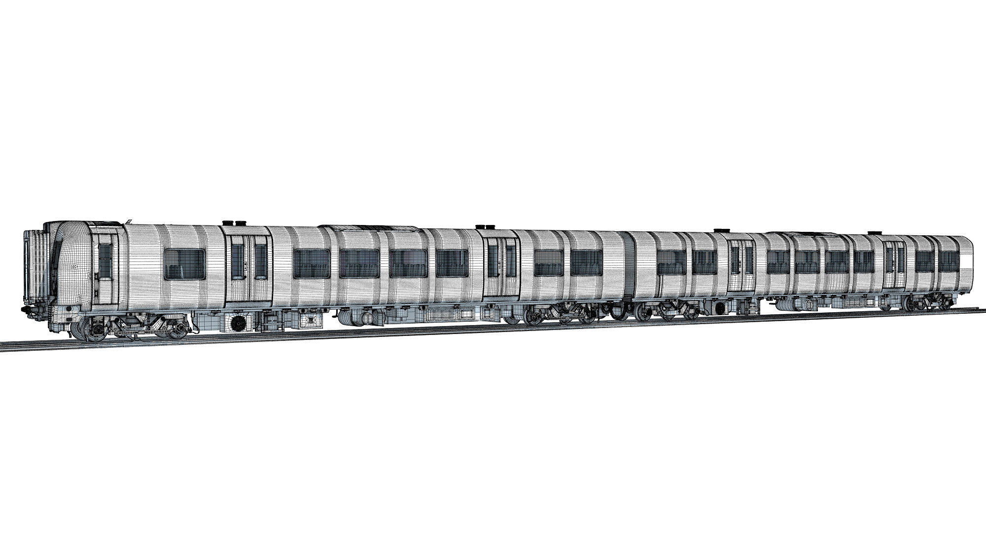 British South West Rail Class 450 3D model_18