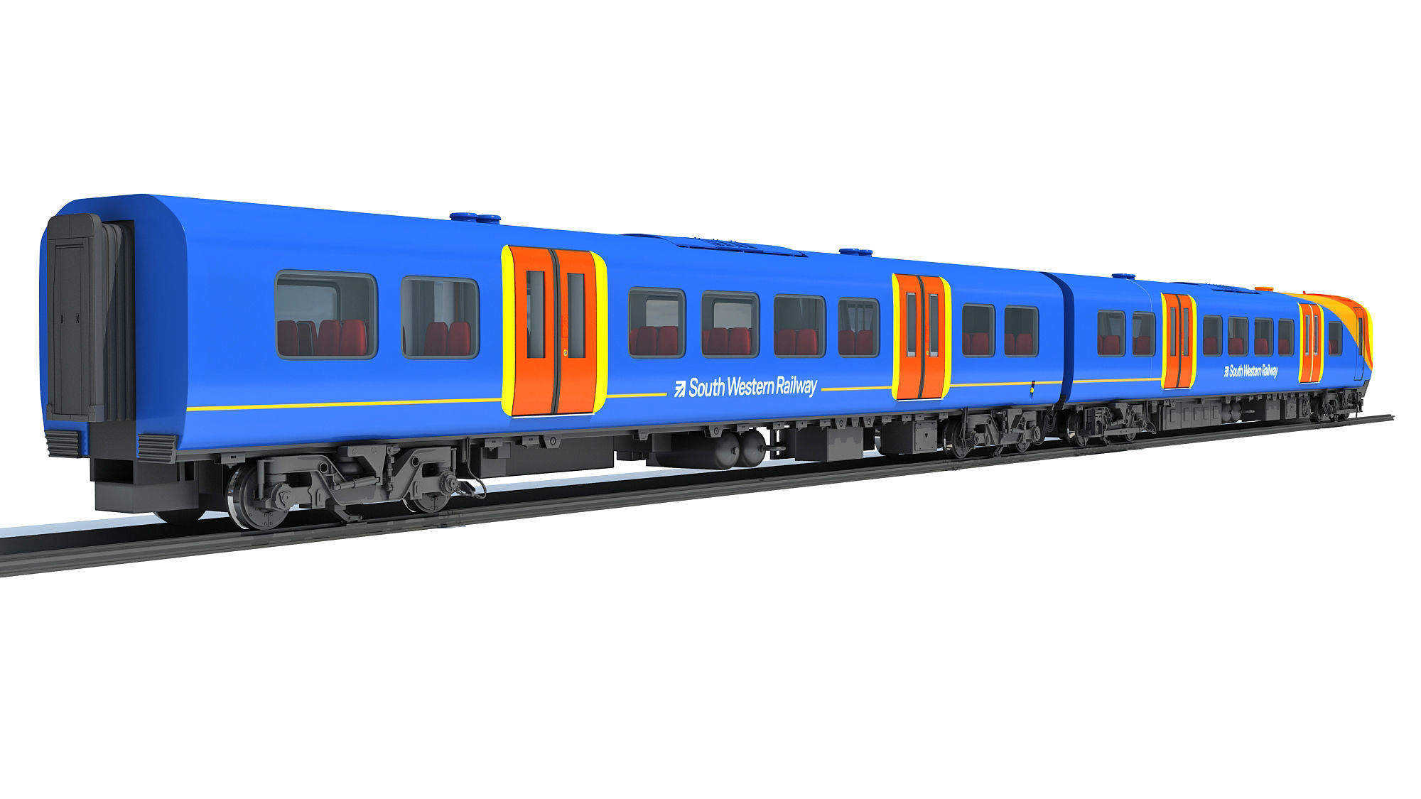 British South West Rail Class 450 3D model_6