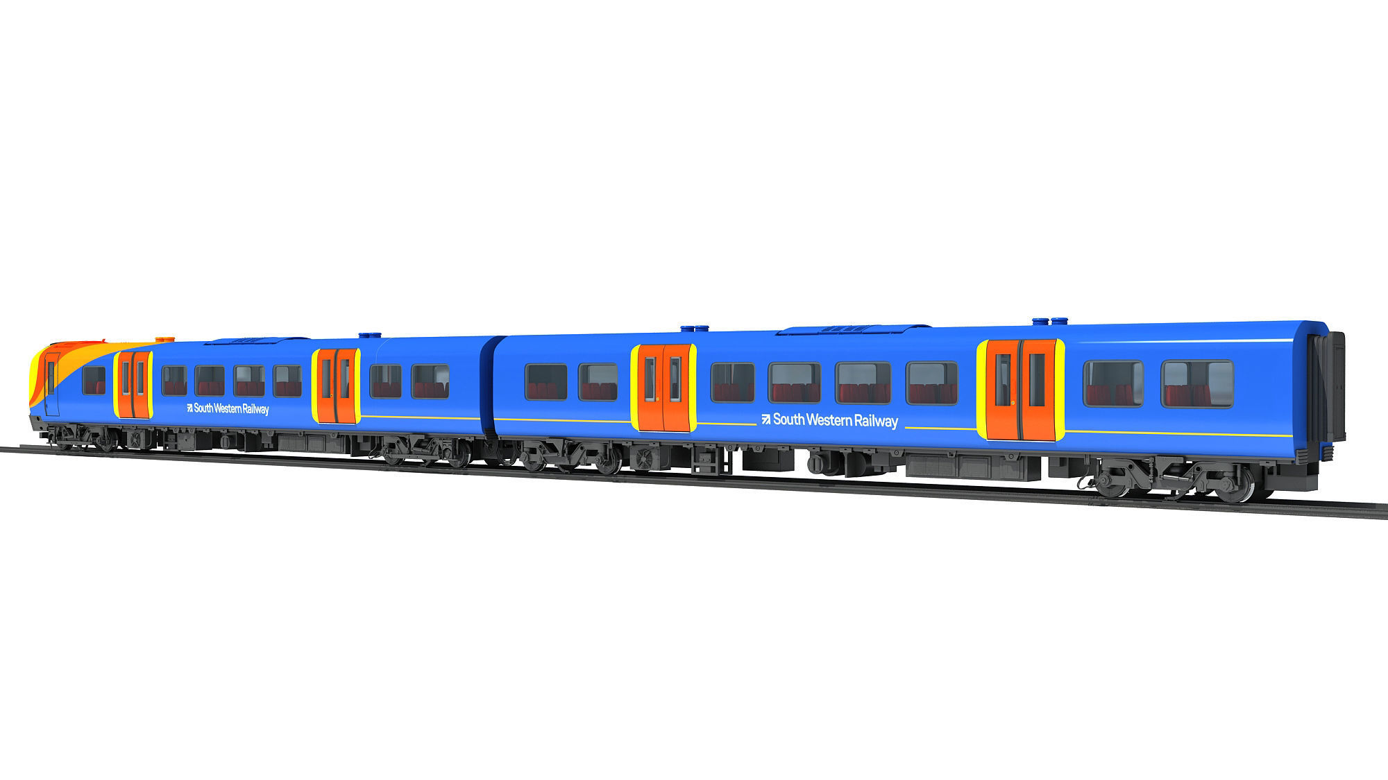 British South West Rail Class 450 3D model_3