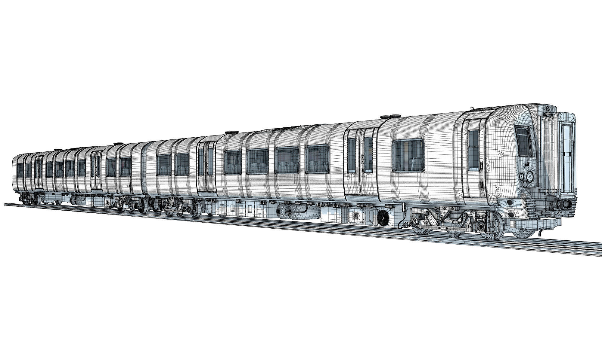 British South West Rail Class 450 3D model_21