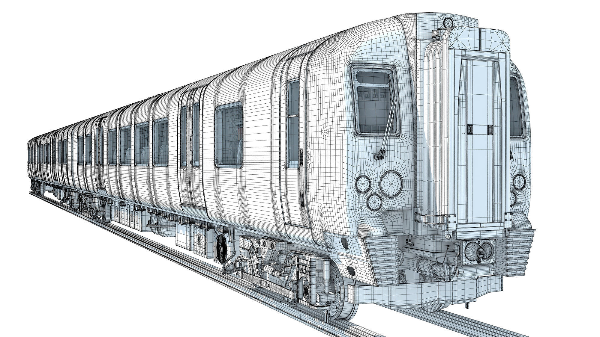 British South West Rail Class 450 3D model_22
