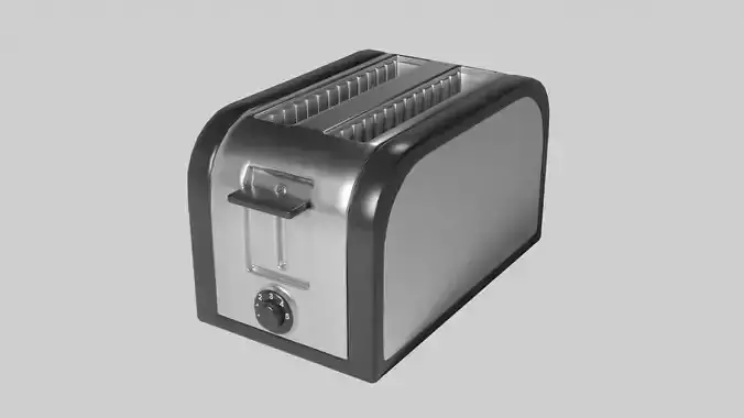2-Slice Toaster Low-poly 3D model
