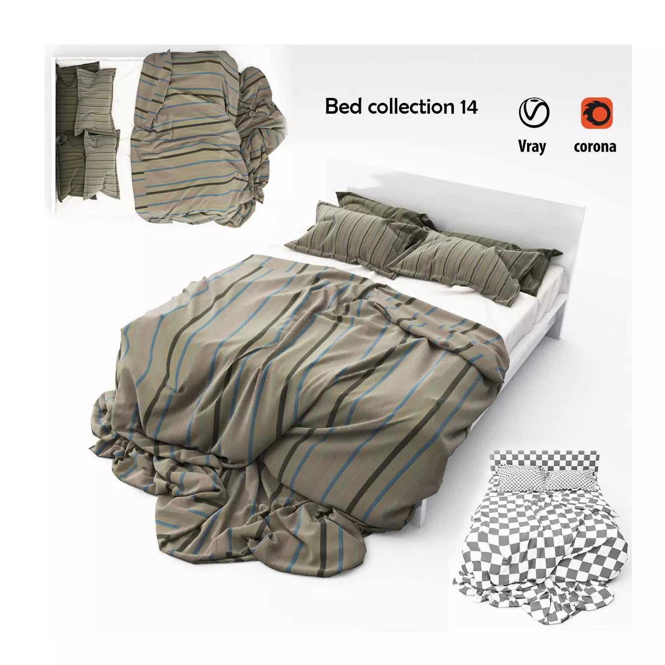 Bed collection 14  3D model_0