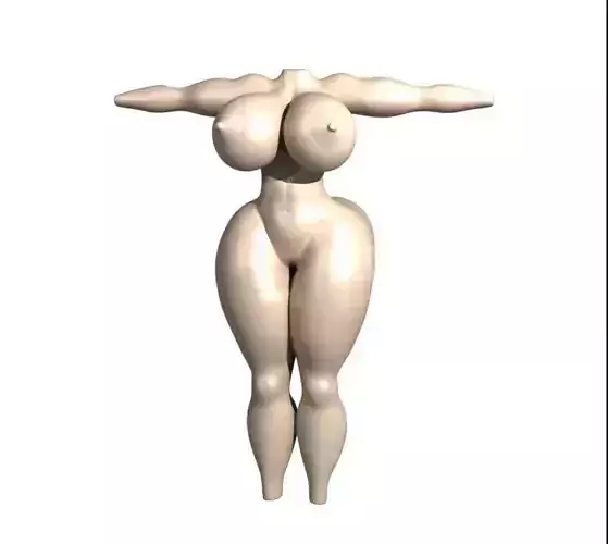 Female body Naked 3D model