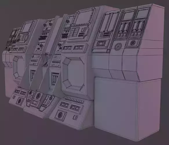 sci-fi control station