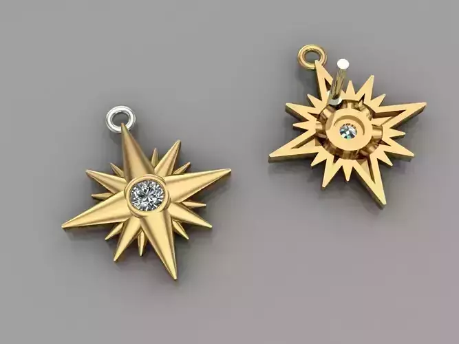 GC GOLD E054- Diamond Earring