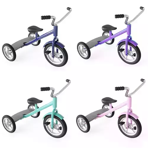 Children bicycle 3D model