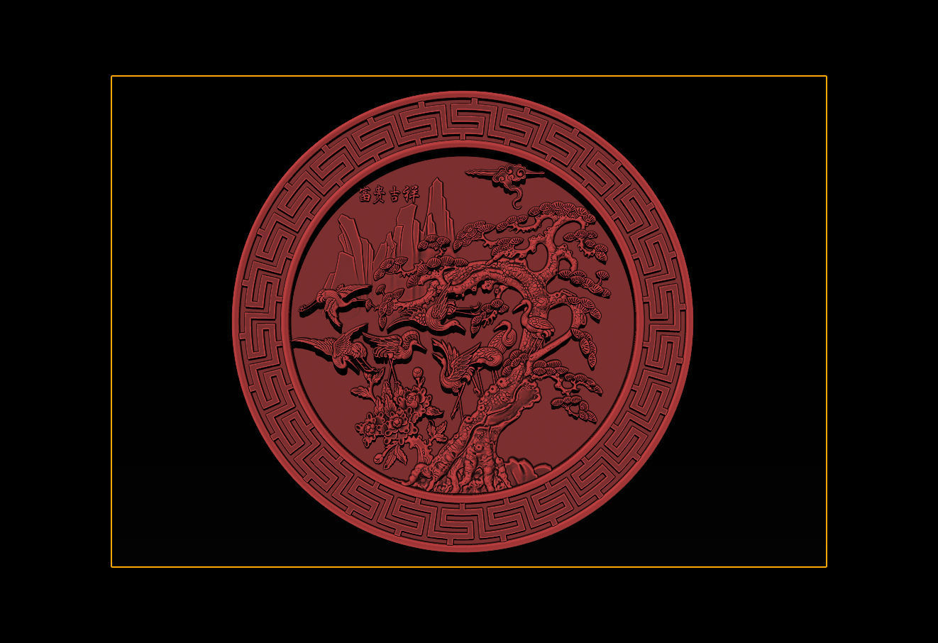 Mural birds carving file stl STL Reliefs for CNC machines  3D print model_9