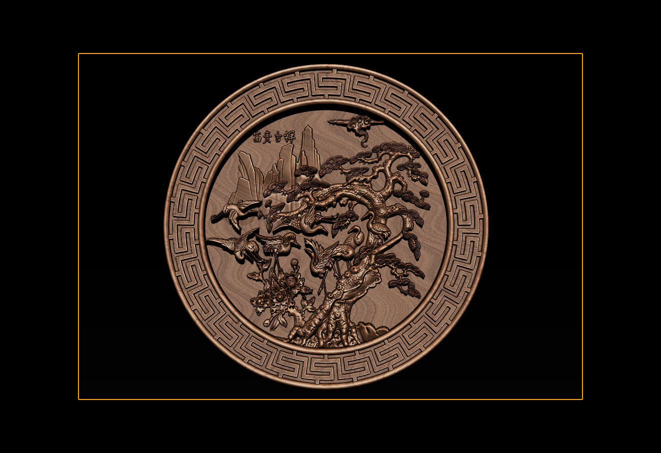 Mural birds carving file stl STL Reliefs for CNC machines  3D print model_8