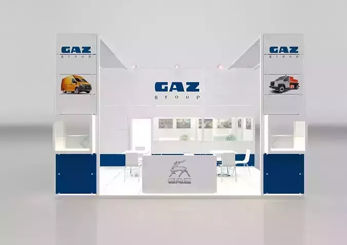 6x6 individual attendance maxima stand 3D model