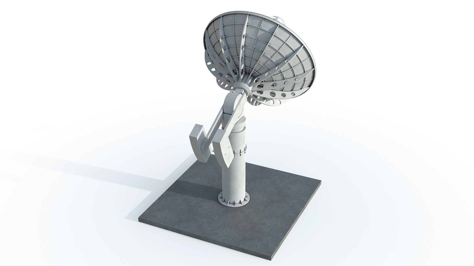 Satellite Dish 3D model_6