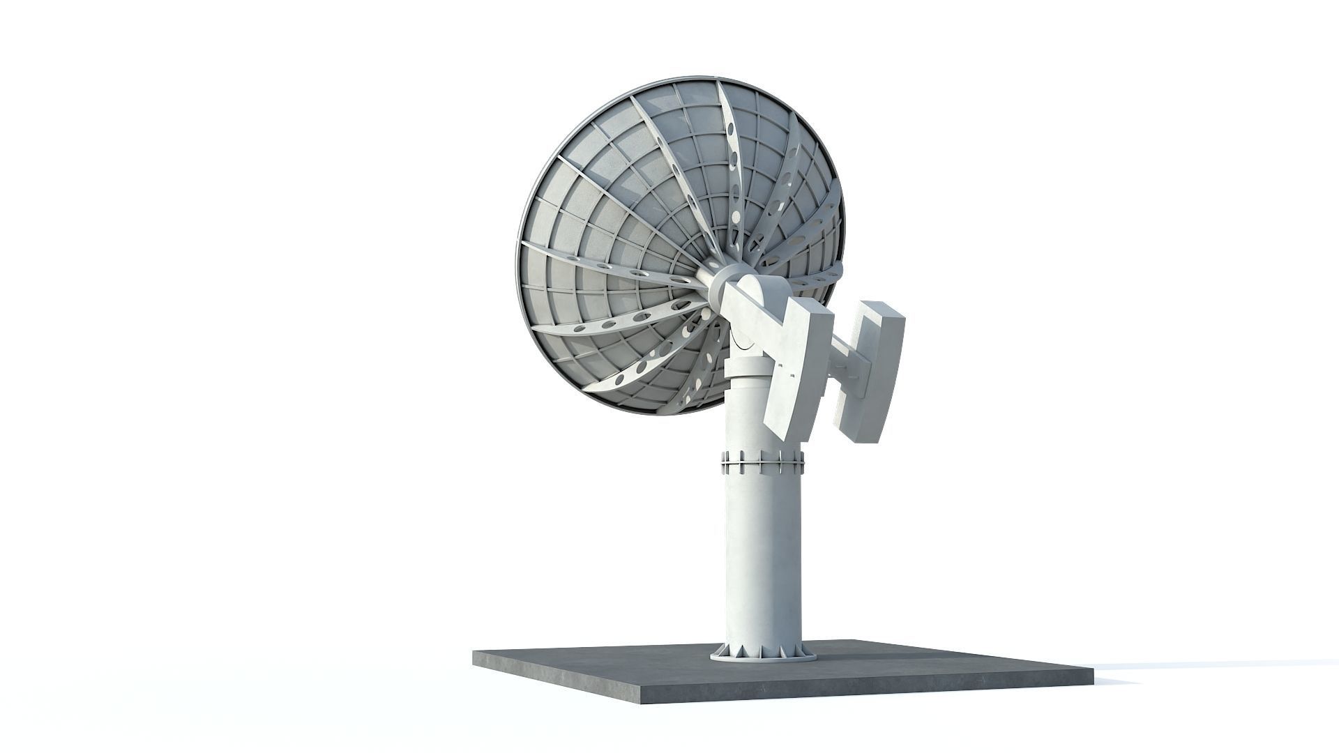 Satellite Dish 3D model_4
