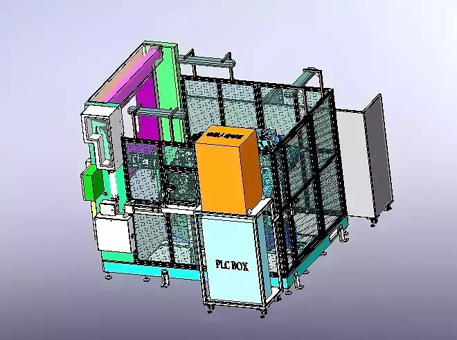 Six axis manipulator processing center 3D model