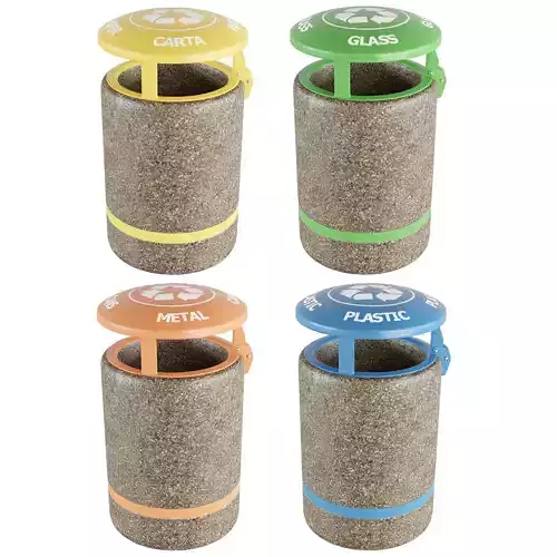 Trashcan carta waste bin 3D model
