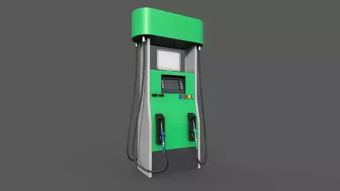 Gas Pump Realtime Low-poly 3D model