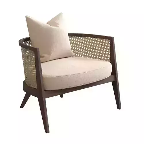 Harvey Probber - CANE LOUNGE CHAIR 3D model