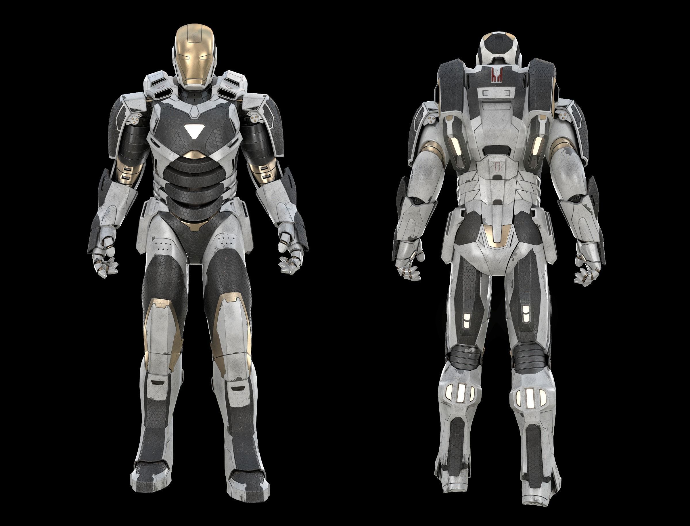 3D Iron man Marvel Avengers Mark 39 Gemini model 3D model_14