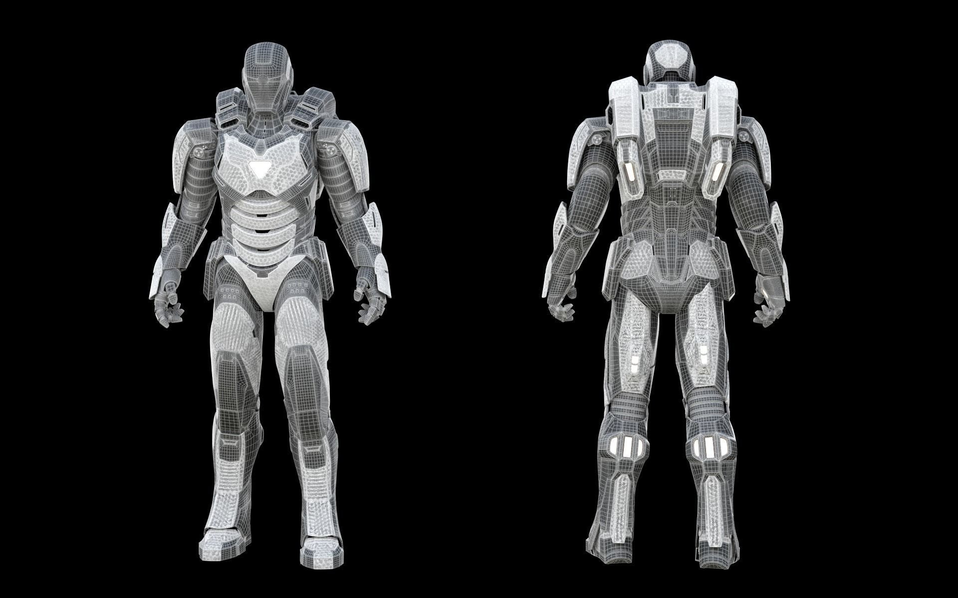 3D Iron man Marvel Avengers Mark 39 Gemini model 3D model_16