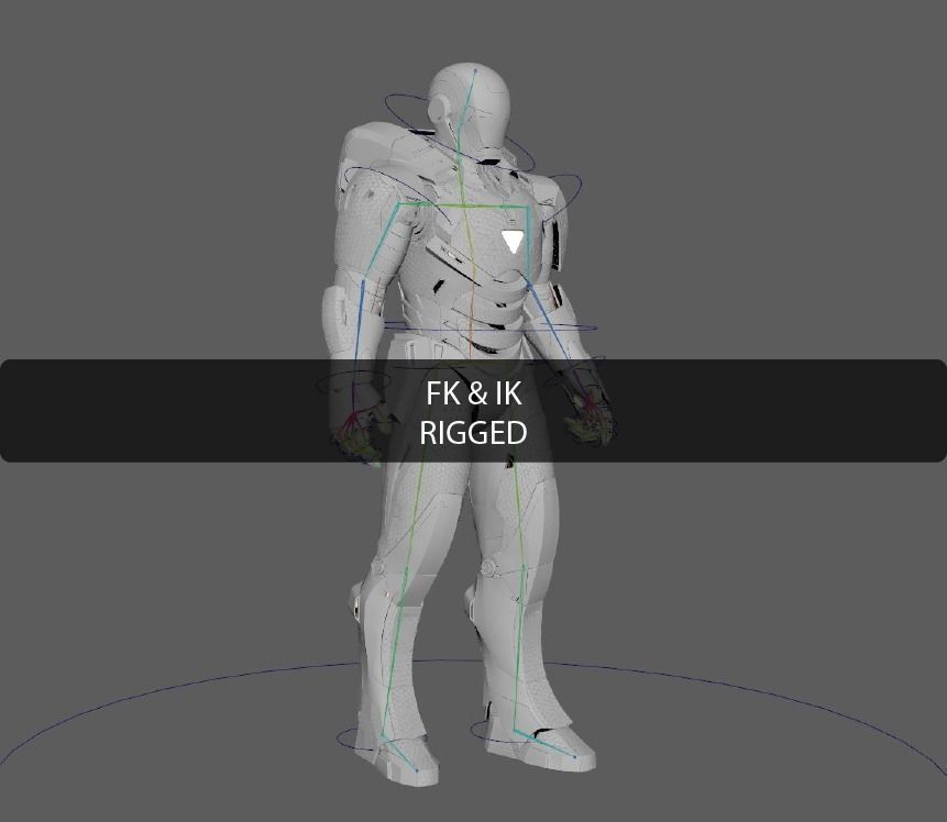 3D Iron man Marvel Avengers Mark 39 Gemini model 3D model_18