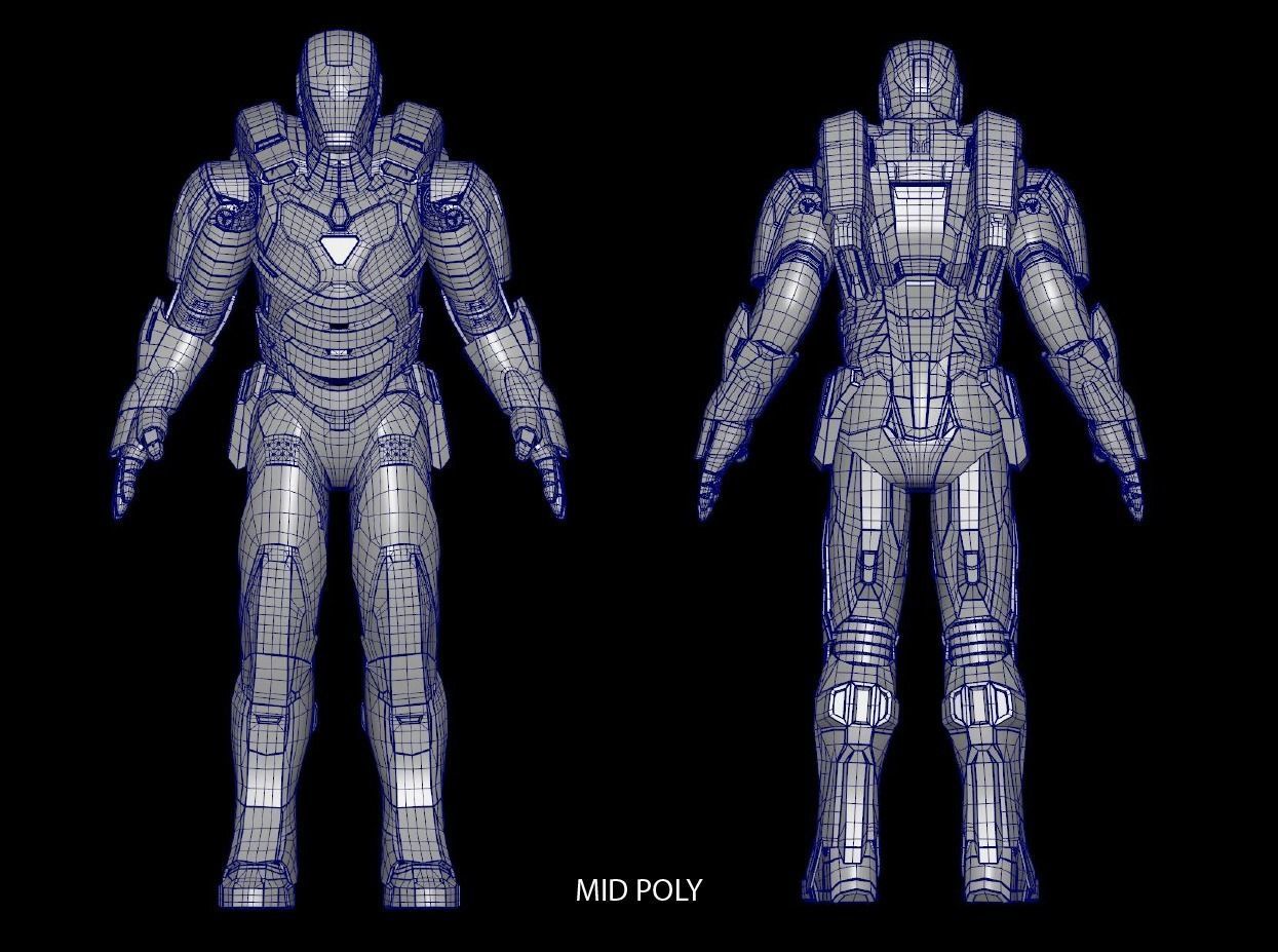 3D Iron man Marvel Avengers Mark 39 Gemini model 3D model_17