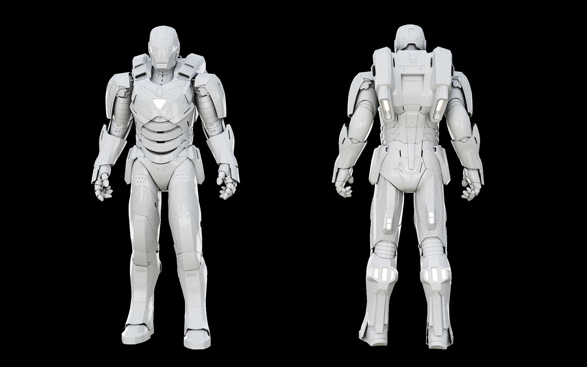 3D Iron man Marvel Avengers Mark 39 Gemini model 3D model_15