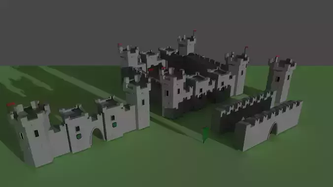 Low Poly Castle asset pack