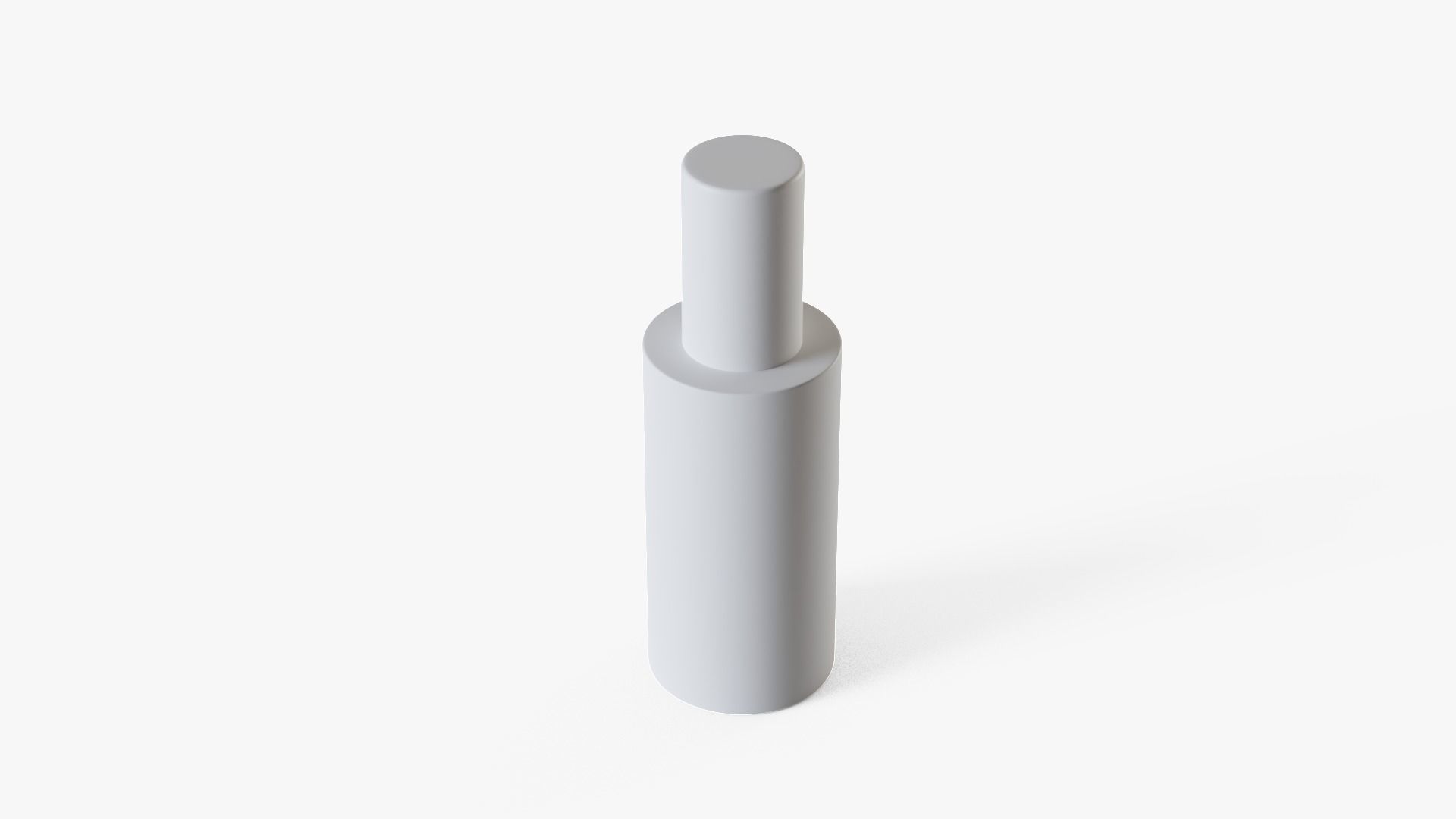 Sunscreen Oil Bottle Low-poly 3D model_14