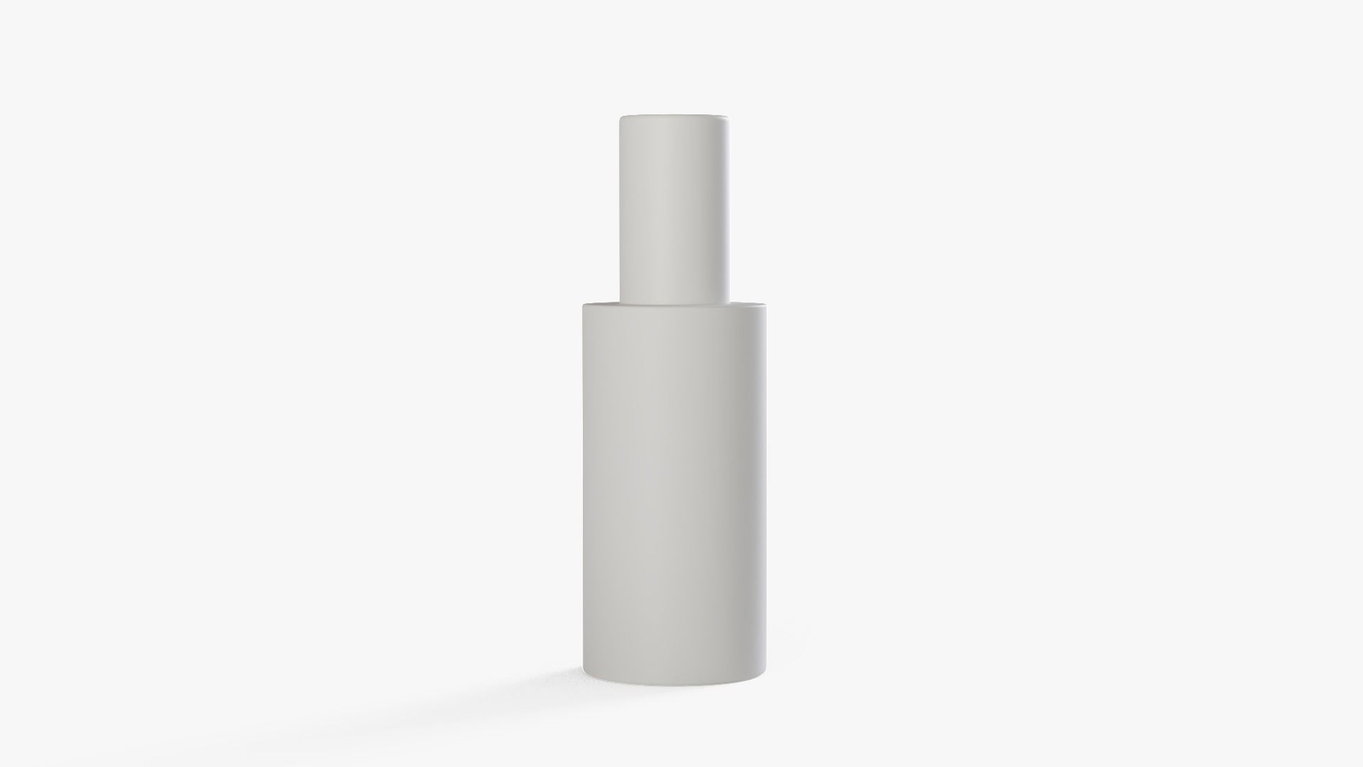Sunscreen Oil Bottle Low-poly 3D model_12