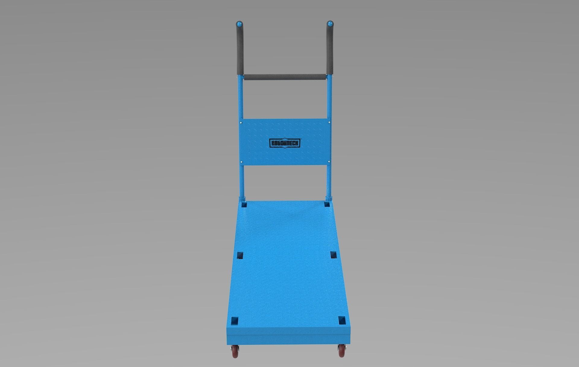 Freight roughneck blue Low-poly 3D model_2