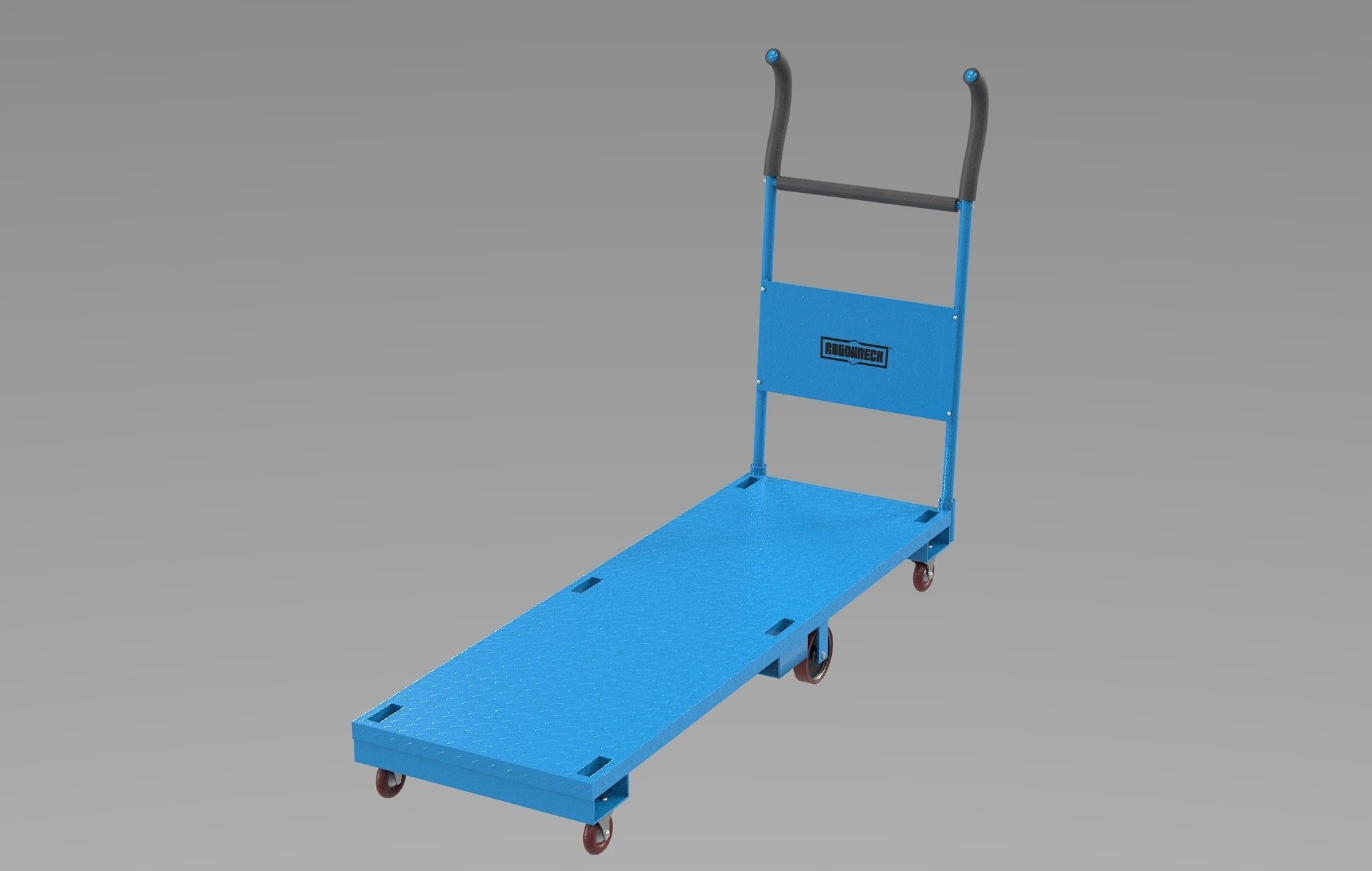 Freight roughneck blue Low-poly 3D model_1