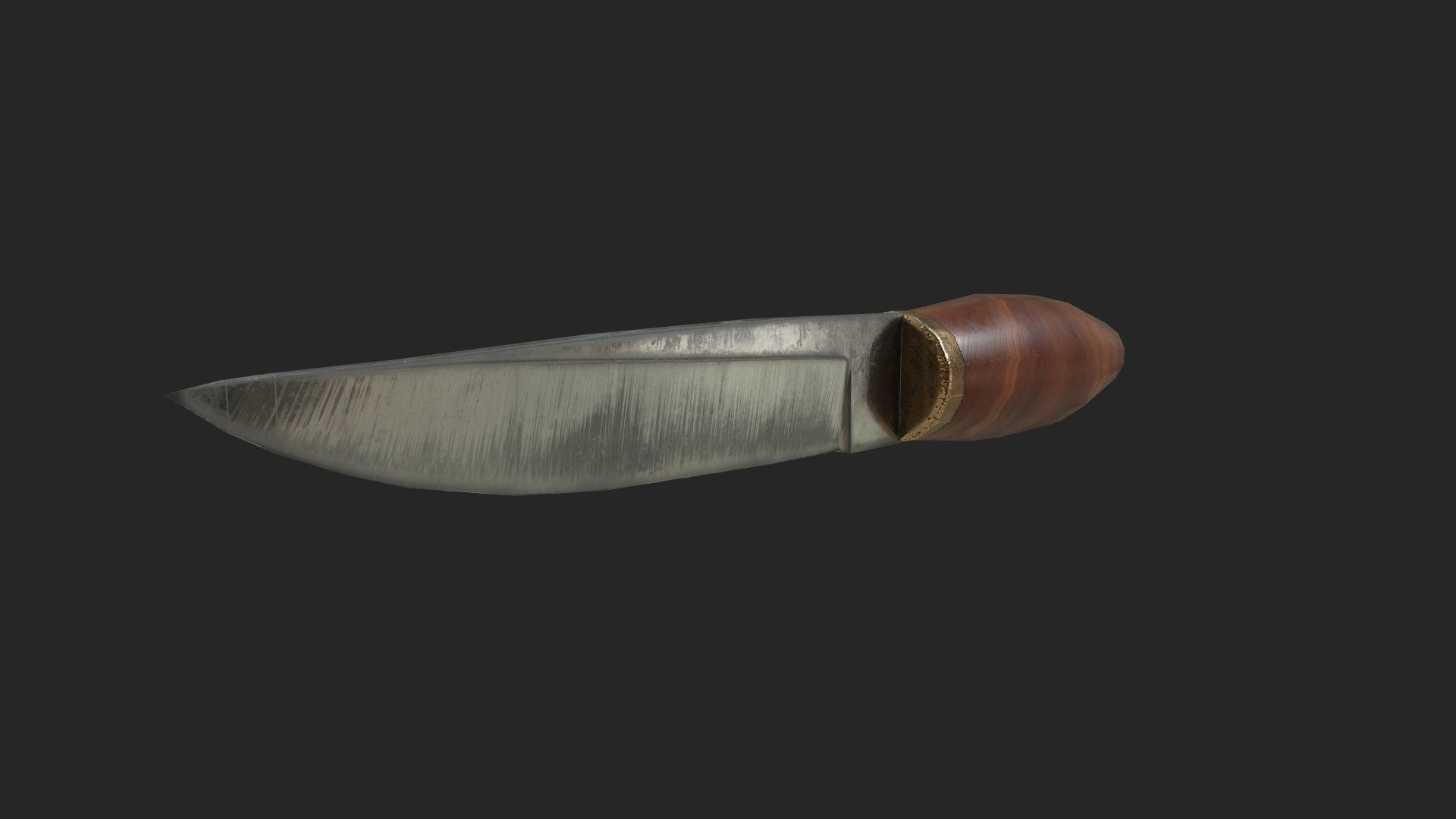 puukko knife Low-poly 3D model_4