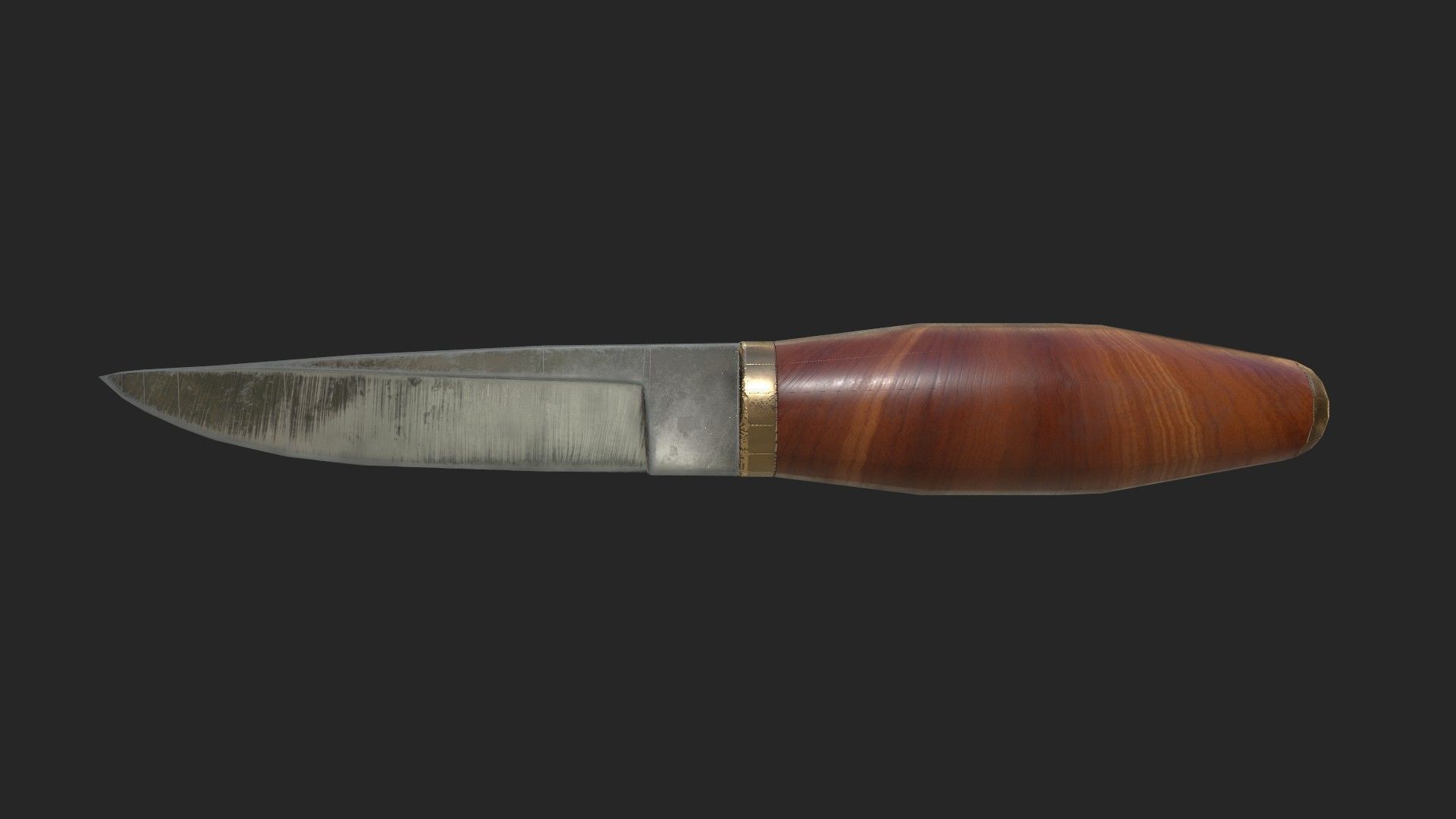 puukko knife Low-poly 3D model_2