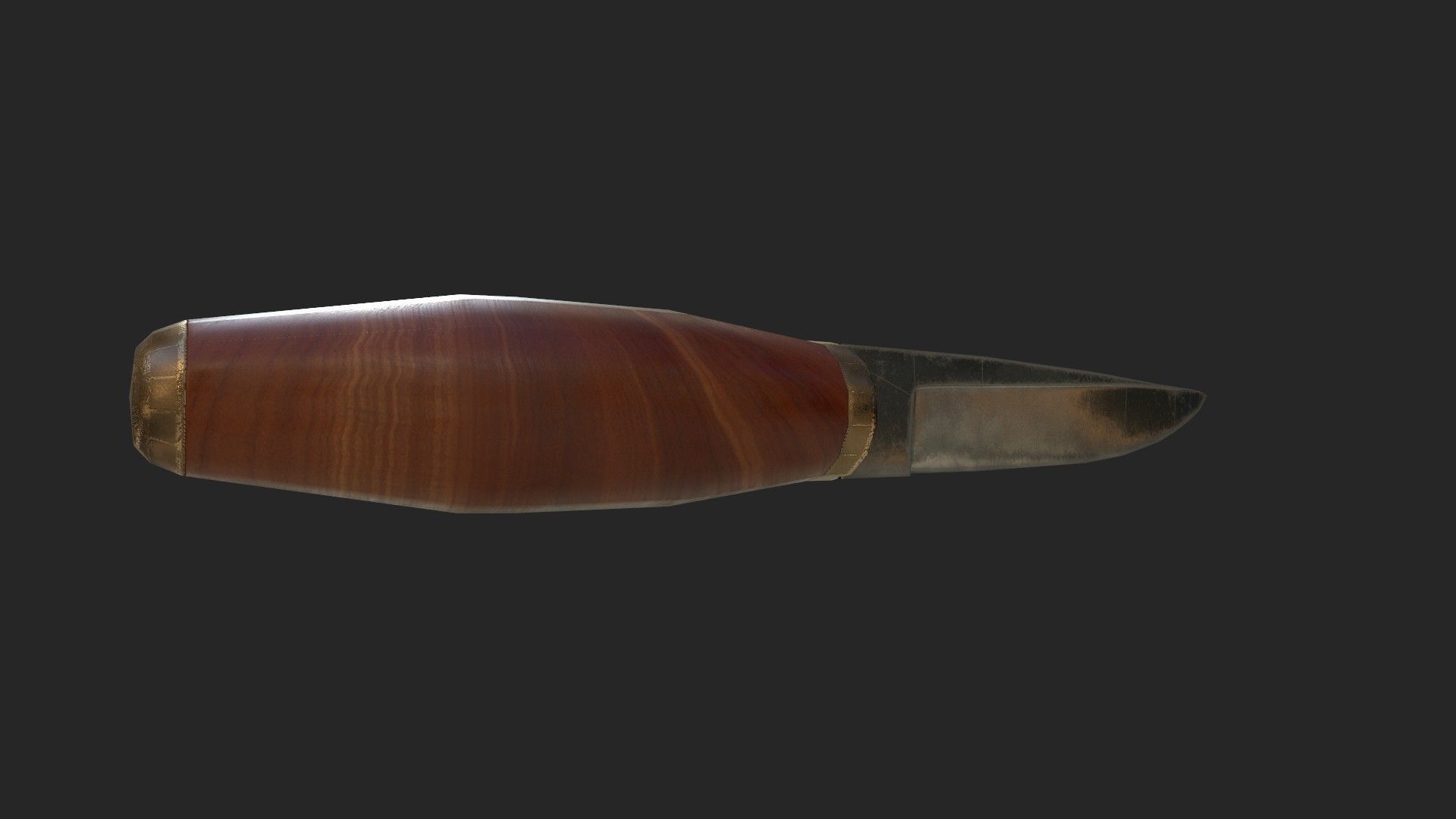 puukko knife Low-poly 3D model_3