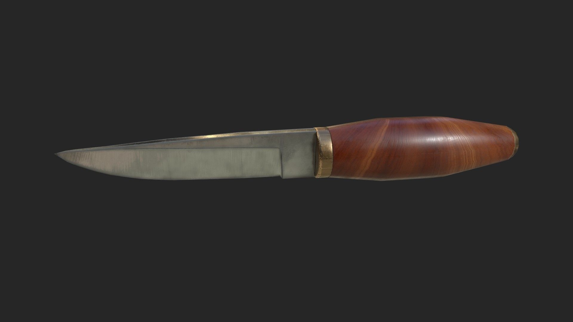 puukko knife Low-poly 3D model_5