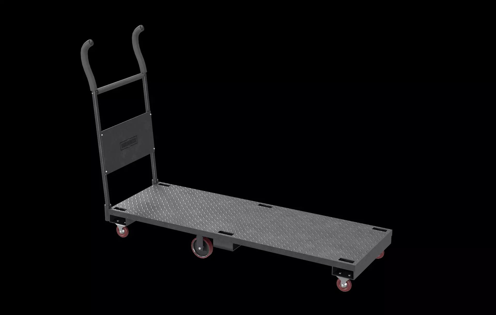 Freight roughneck goods carrier Low-poly 3D model