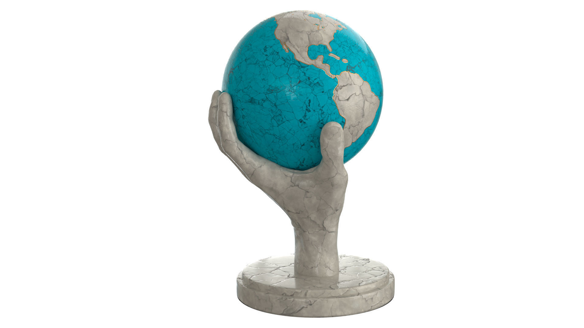 Hand that holds the world 3D model_7