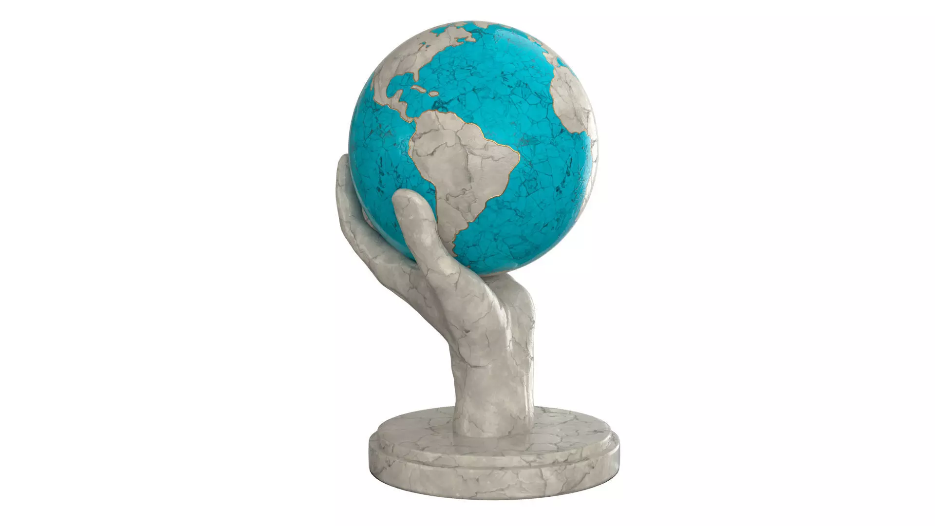 Hand that holds the world 3D model_0