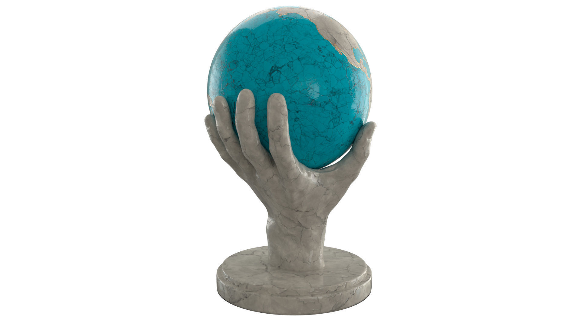 Hand that holds the world 3D model_9