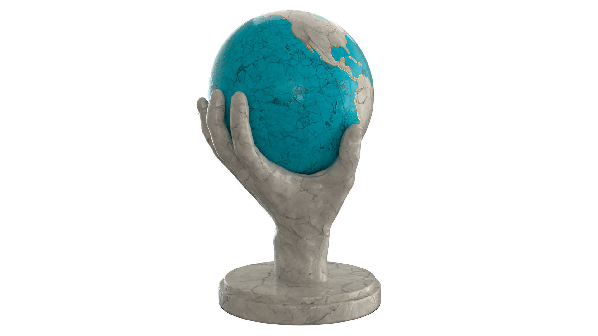 Hand that holds the world 3D model_8