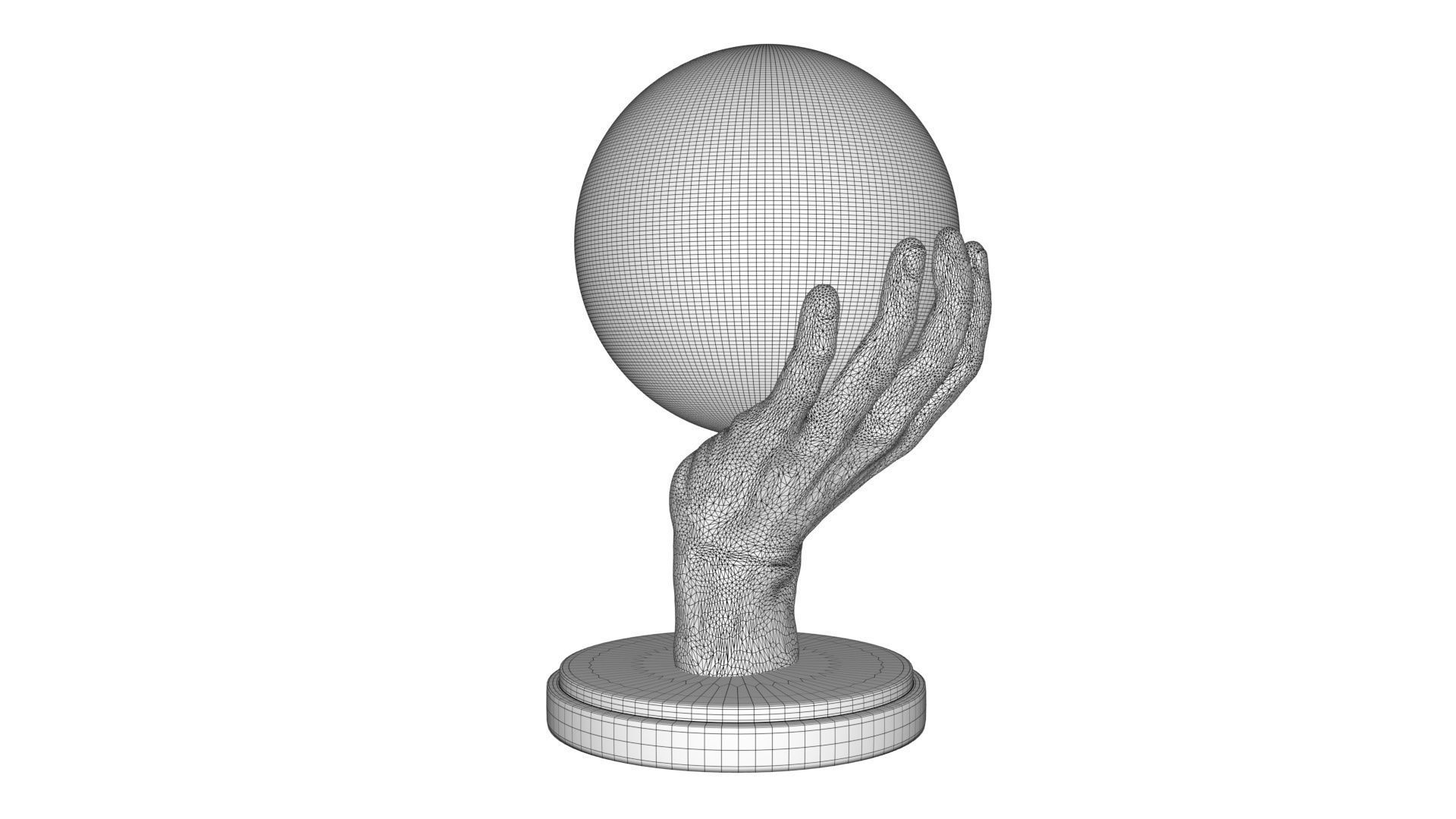 Hand that holds the world 3D model_14