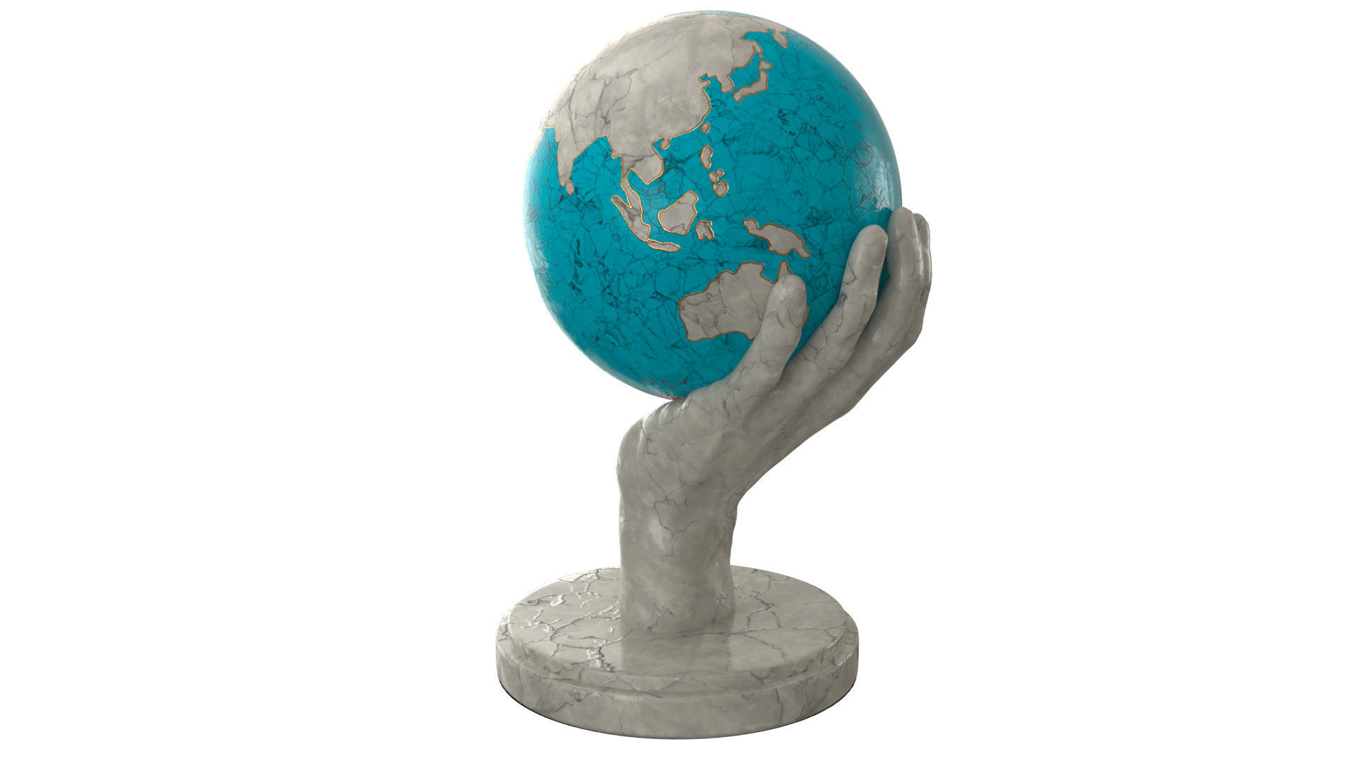 Hand that holds the world 3D model_11