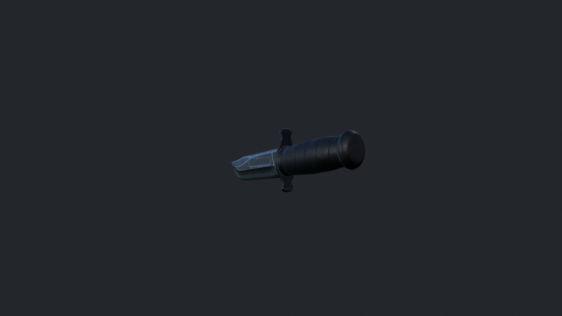 Combat Knife Low-poly 3D model_8