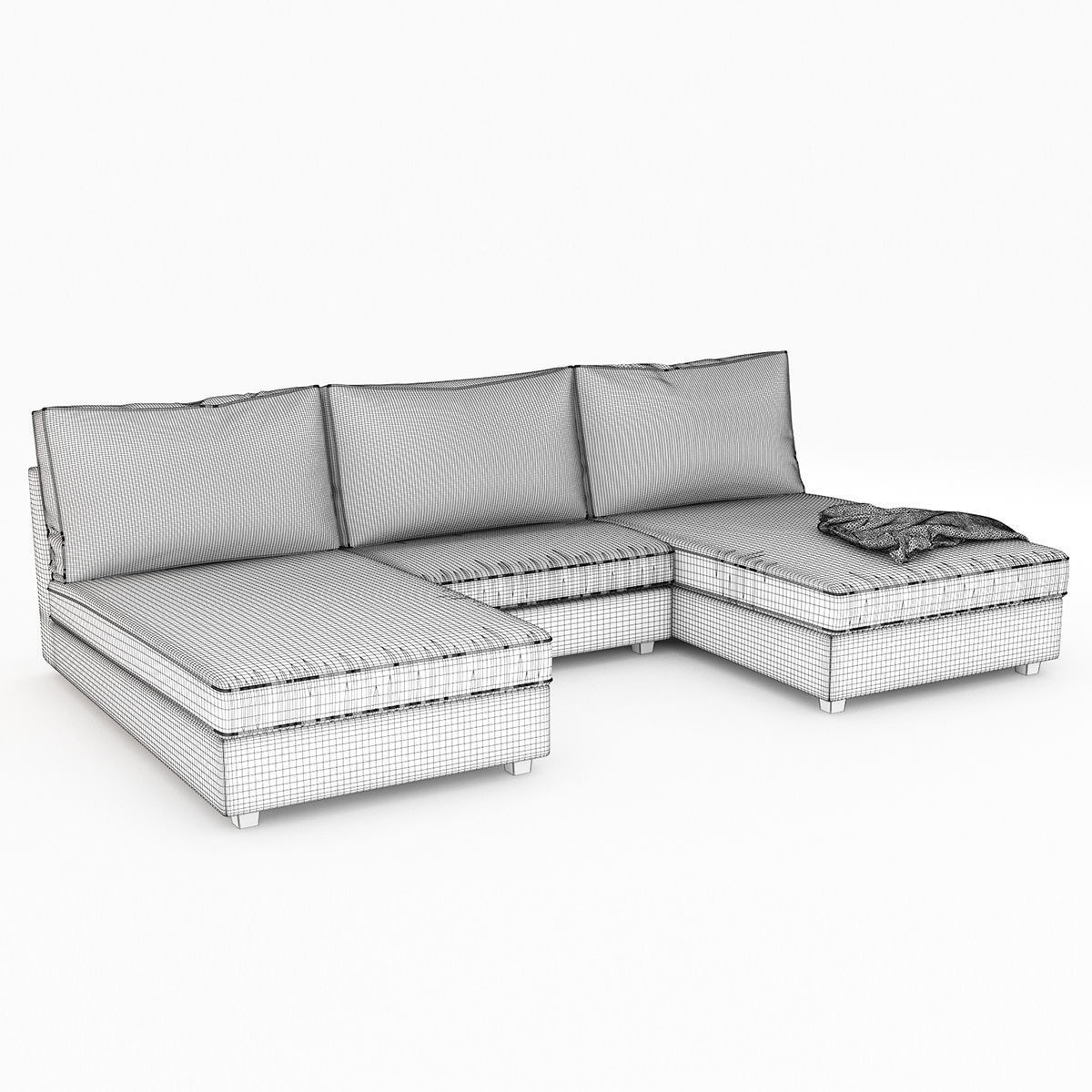 KIVIK4 sectional sofa 3D model_16