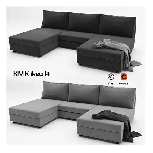 KIVIK4 sectional sofa 3D model