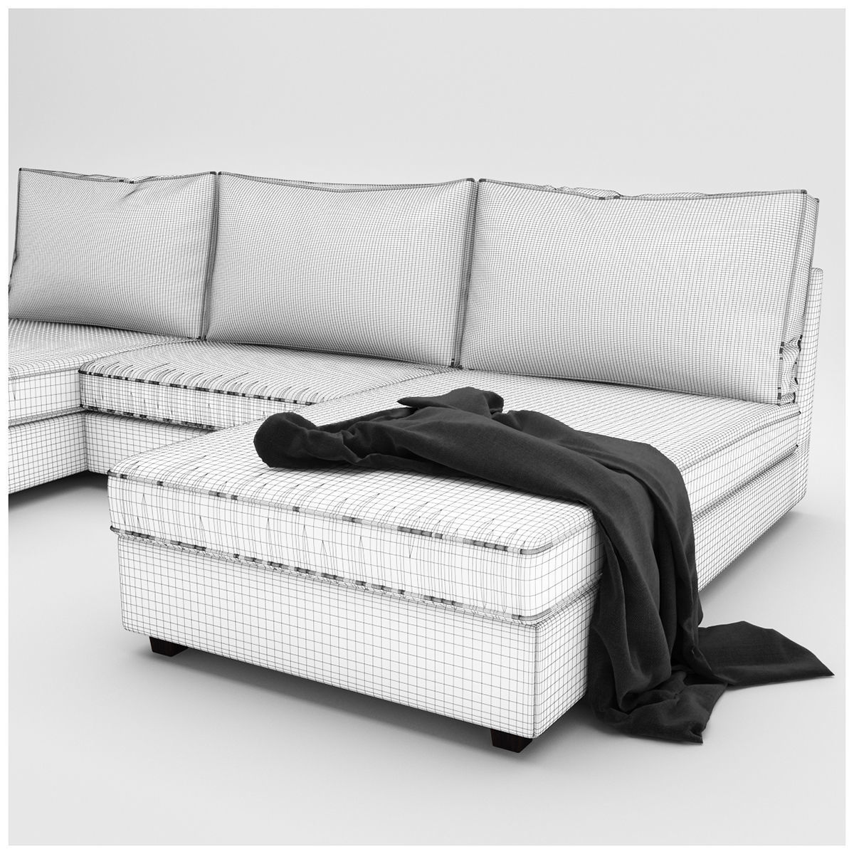 KIVIK4 sectional sofa 3D model_2