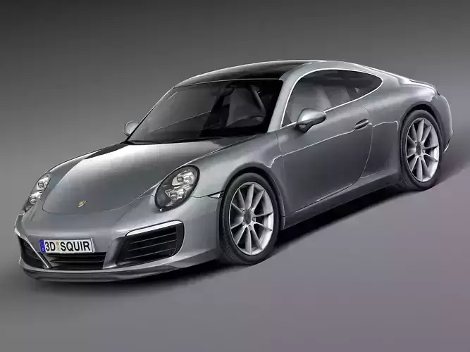  HQ LowPoly Porsche 911 Carrera Coupe 2016 Low-poly 3D model